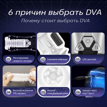 Автоматический мастурбатор DVA от Drywell от sex shop Extaz фото 6