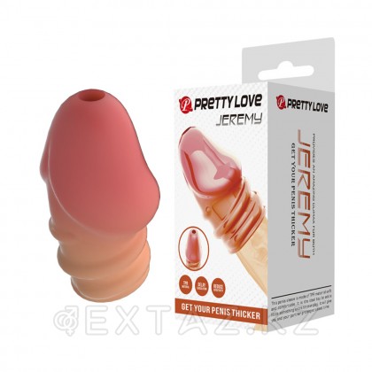 Стимулирующая насадка на головку пениса «Jeremye», телесная от sex shop Extaz фото 9