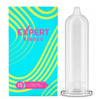 Презервативы EXPERT Ribbed, ребристые, 15 шт от sex shop Extaz