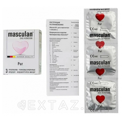 Презерватив Masculan  PUR № 3 (ПУР утонченные прозрачные) от sex shop Extaz фото 3