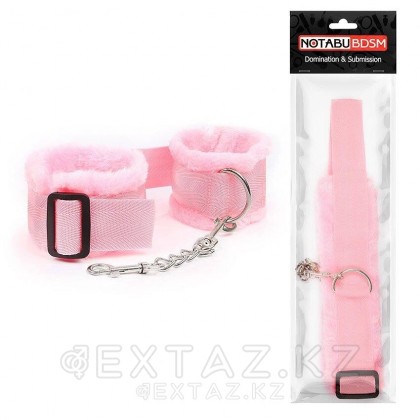 НАРУЧНИКИ с мехом, цвет розовый от sex shop Extaz фото 2