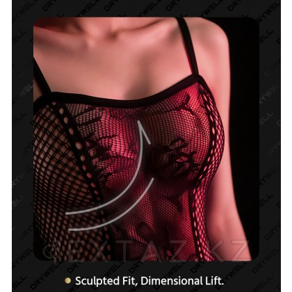 Эротическая бодисетка с имитацией чулок Drywell (S-M) от sex shop Extaz фото 7