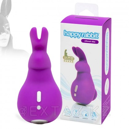 Клиторальный вибратор Happy Rabbit Mini Ears фиолетовый от sex shop Extaz