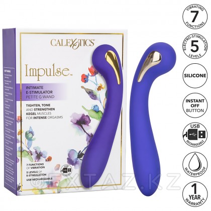 Вибромассажер для точки G с электростимуляцией CalExotics Impulse Intimate Estim Petite G Wand (19 × 3,75 см) от sex shop Extaz фото 3