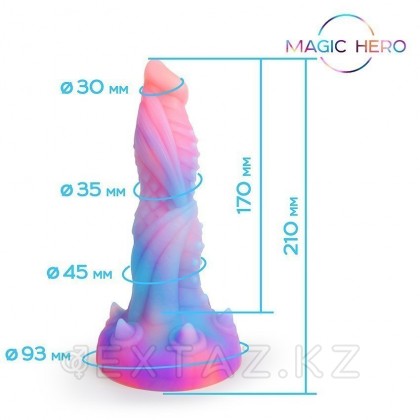 Фаллоимитатор Magic Hero с шипами (19×4,6 см), разноцветный от sex shop Extaz фото 3