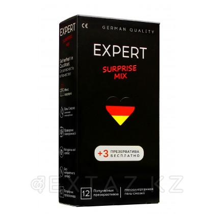 Презервативы EXPERT SURPRISE MIX № 12+3 (микс), 12+3 шт. от sex shop Extaz