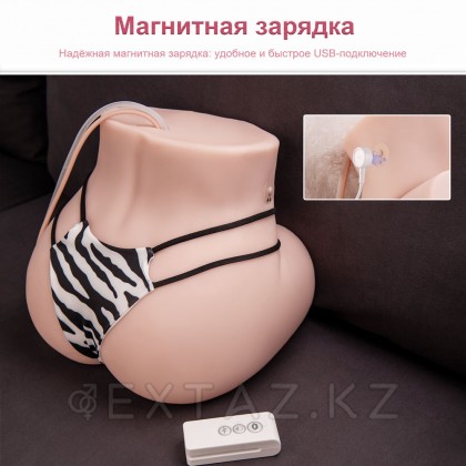 Реалистичный двойной мастурбатор с вибрацией и функцией всасывания Mignon от sex shop Extaz фото 14