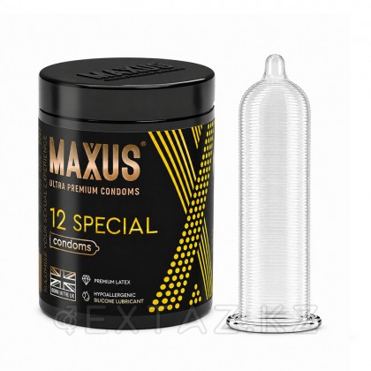 Презервативы точечно-ребристые MAXUS Special X-Edition 12 шт. от sex shop Extaz