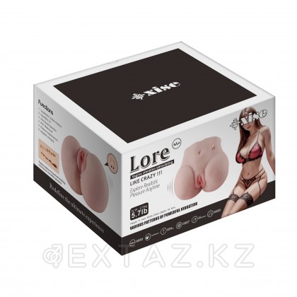 Реалистичный двойной мастурбатор Lore с вибрацией от sex shop Extaz фото 17
