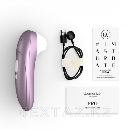Бесконтактный клиторальный стимулятор Womanizer Pro сиреневый от sex shop Extaz фото 3