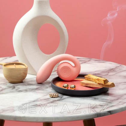 Двойной стимулятор точки G SVibe Snail GIZI персиково-розовый от sex shop Extaz фото 2