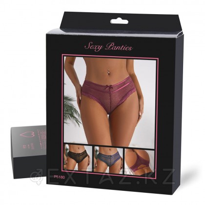 Трусики танга Ladies, бордовые, XS-S от sex shop Extaz фото 2