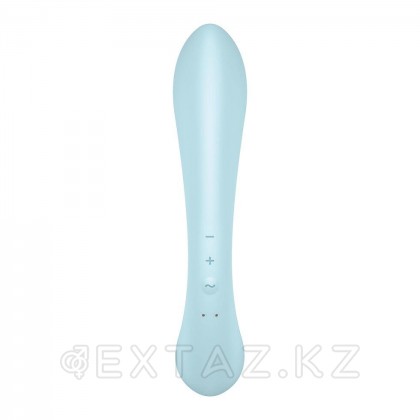 Вибратор-кролик Satisfyer Triple Oh светло-голубой от sex shop Extaz фото 4