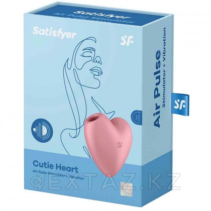 Вакуумный стимулятор Cutie Heart light Satisfyer розовый от sex shop Extaz фото 5