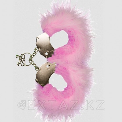 Наручники Adrien Lastic M металл с розовыми перьями от sex shop Extaz фото 6