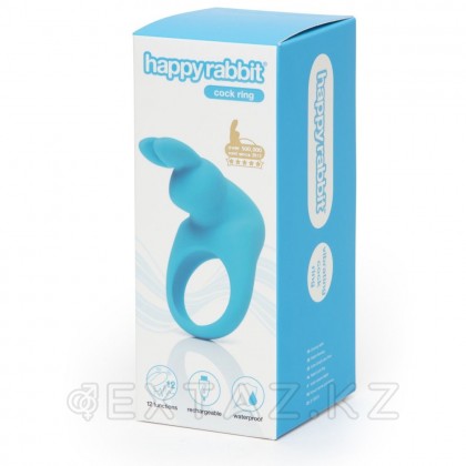 Виброкольцо Happy Rabbit синее от sex shop Extaz фото 5