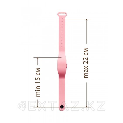 Антисептический браслет для рук с дозатором - розовый от sex shop Extaz фото 3