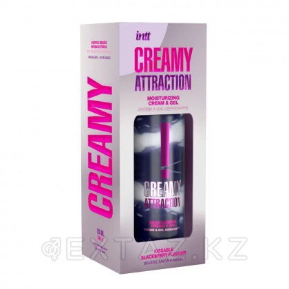 Увлажняющий крем для тела и интимной зоны INTT Creamy Attraction, ежевика, 100 мл от sex shop Extaz фото 4