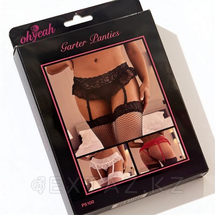 Пояс для чулок кружевной Red Sexy Bow (XL-2XL) от sex shop Extaz фото 2