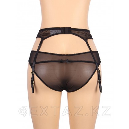 Трусики и пояс для чулок с ремешками черные Sexy Exquisite Lace (XS-S) от sex shop Extaz фото 7