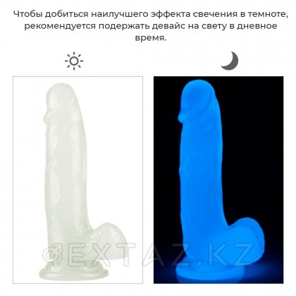 Фаллоимитатор Lovetoy Lumino Play (19×4 см) светится в темноте от sex shop Extaz фото 2