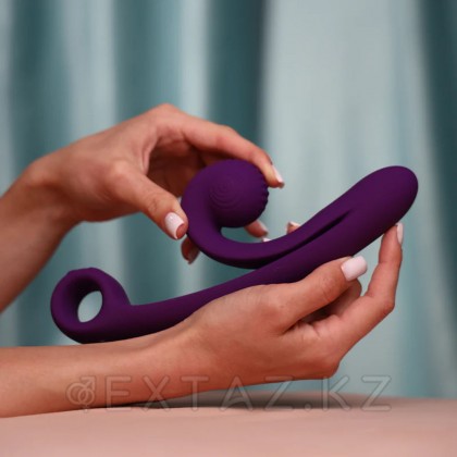 Вибратор для двойной стимуляции SVibe Snail CURVE фиолетовый от sex shop Extaz фото 10