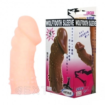 Насадка на пенис светлая (13×4 см) от sex shop Extaz