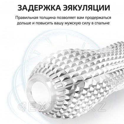 Многоразовая насадка для увеличения пениса - DryWell Sword Fighter от sex shop Extaz фото 4