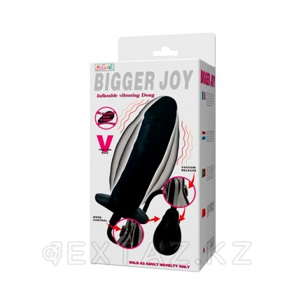 Расширяющийся анальный вибратор с пультом на груше «Bigger Joy» от sex shop Extaz фото 8