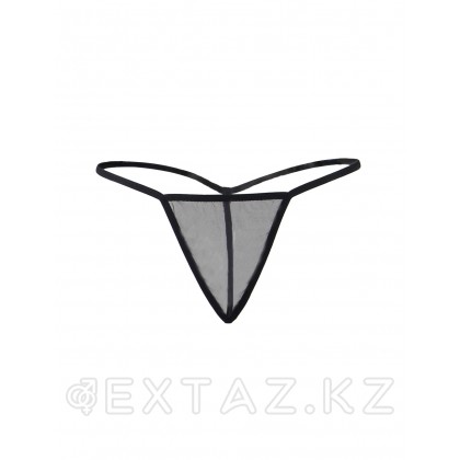 Черный пеньюар + стринги Floral (XL-2XL) от sex shop Extaz фото 9