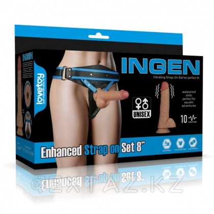 Страпон с вибрацией Ingen 8 (пояс+дилдо) L/XL/2XL от sex shop Extaz фото 4
