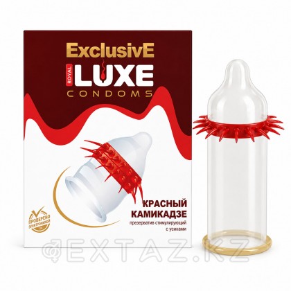 Презерватив Luxe 1шт Красный камикадзе с шип от sex shop Extaz