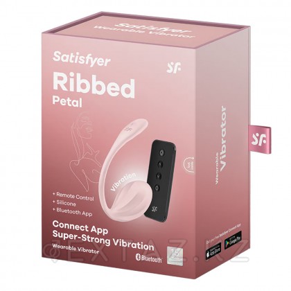 Виброяйцо Satisfyer Ribbed Petal (Connect App) розовый от sex shop Extaz фото 5