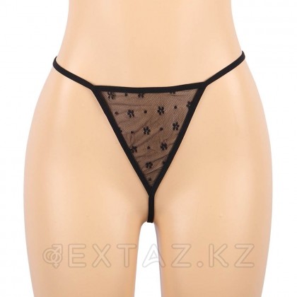 Кожаное платье со шнуровкой и юбкой-воланом Ohyeah +стринги, XL-2XL от sex shop Extaz фото 7