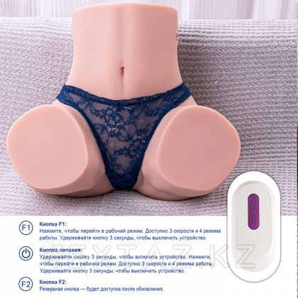 Реалистичный двойной мастурбатор с функцией фрикции Gina от sex shop Extaz фото 4