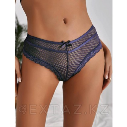 Трусики танга Ladies, синие, 3XL-4XL от sex shop Extaz фото 2