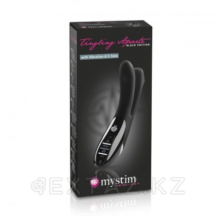 MYSTIM Вибратор с электростимуляцией Tingling Aparte eStim черный от sex shop Extaz фото 4