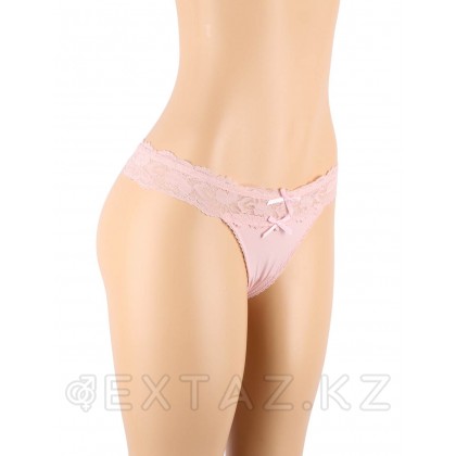 Трусики танга Sexy Floral Lace розовые (размер XS-S) от sex shop Extaz фото 5