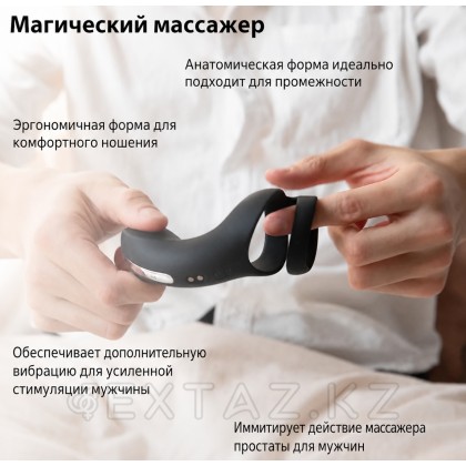 Вибростимулятор мошонки и промежности Benedict от SVAKOM с двойным кольцом от sex shop Extaz фото 4