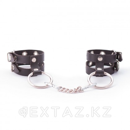 Однослойные наручники из двух ремешков от sex shop Extaz фото 2