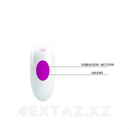 Вибратор с вибростимулятором клитора (20 см. х 3,6 см.) от sex shop Extaz фото 4