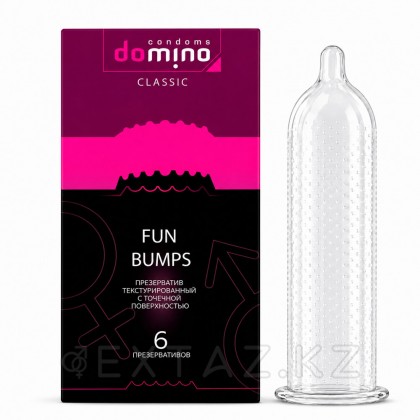 Презервативы DOMINO CLASSIC Fun Bumps, с точечной поверхностью, 6 шт от sex shop Extaz