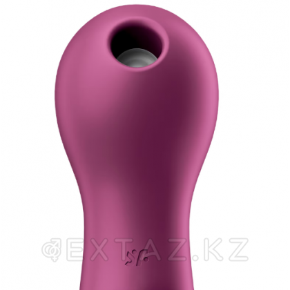 Вакуумный стимулятор клитора с вибрацией Satisfyer Lucky Libra ягодный от sex shop Extaz фото 6