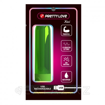 Перезаряжаемая вибропуля «Pretty Love Kiwi» зелёная от sex shop Extaz фото 8