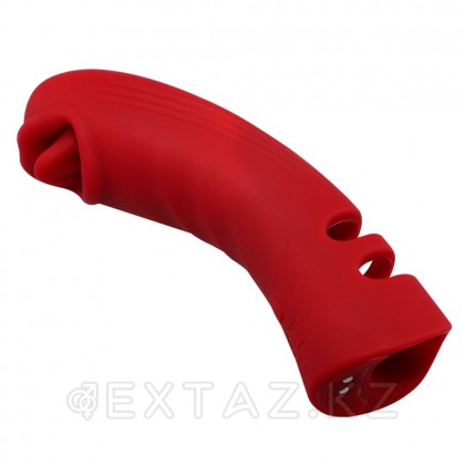 Силиконовый вибратор на палец с дополнительной стимуляцией от sex shop Extaz фото 12