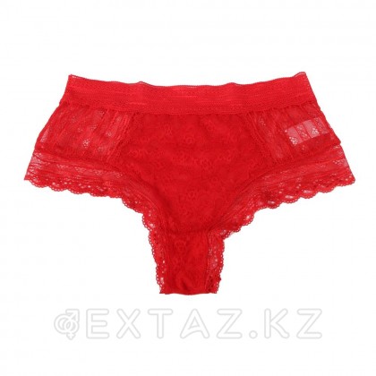 Трусики бразилиана Floral Lace красные (размер XL-2XL) от sex shop Extaz фото 4