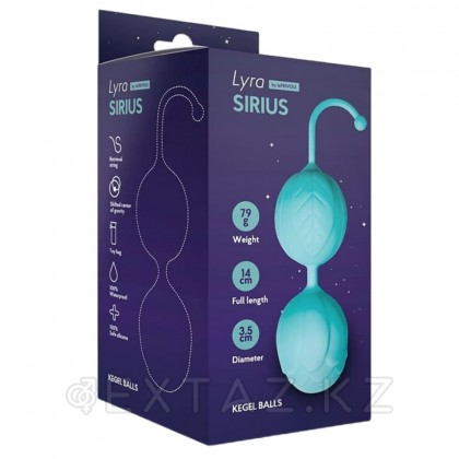 Шарики Кегеля со смещенным центром тяжести Sirius от Le Frivole, аквамарин, 14* 3.5 см. от sex shop Extaz фото 3