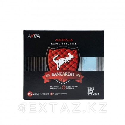 Возбуждающее средство для улучшения эрекции Kangaroo (15 таб. + возбуждающий гель) от sex shop Extaz фото 7