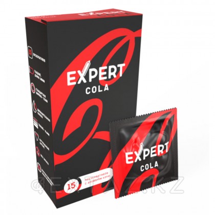 Презервативы EXPERT Cola, аромат Колы, 15 шт от sex shop Extaz фото 3