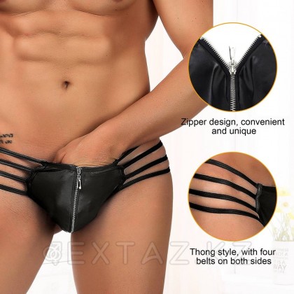 Мужские трусики с молнией Zipper Black (XL) от sex shop Extaz фото 3